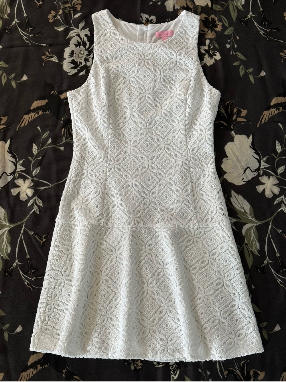 Lilly Pulitzer White Sleeveless Lace Dress